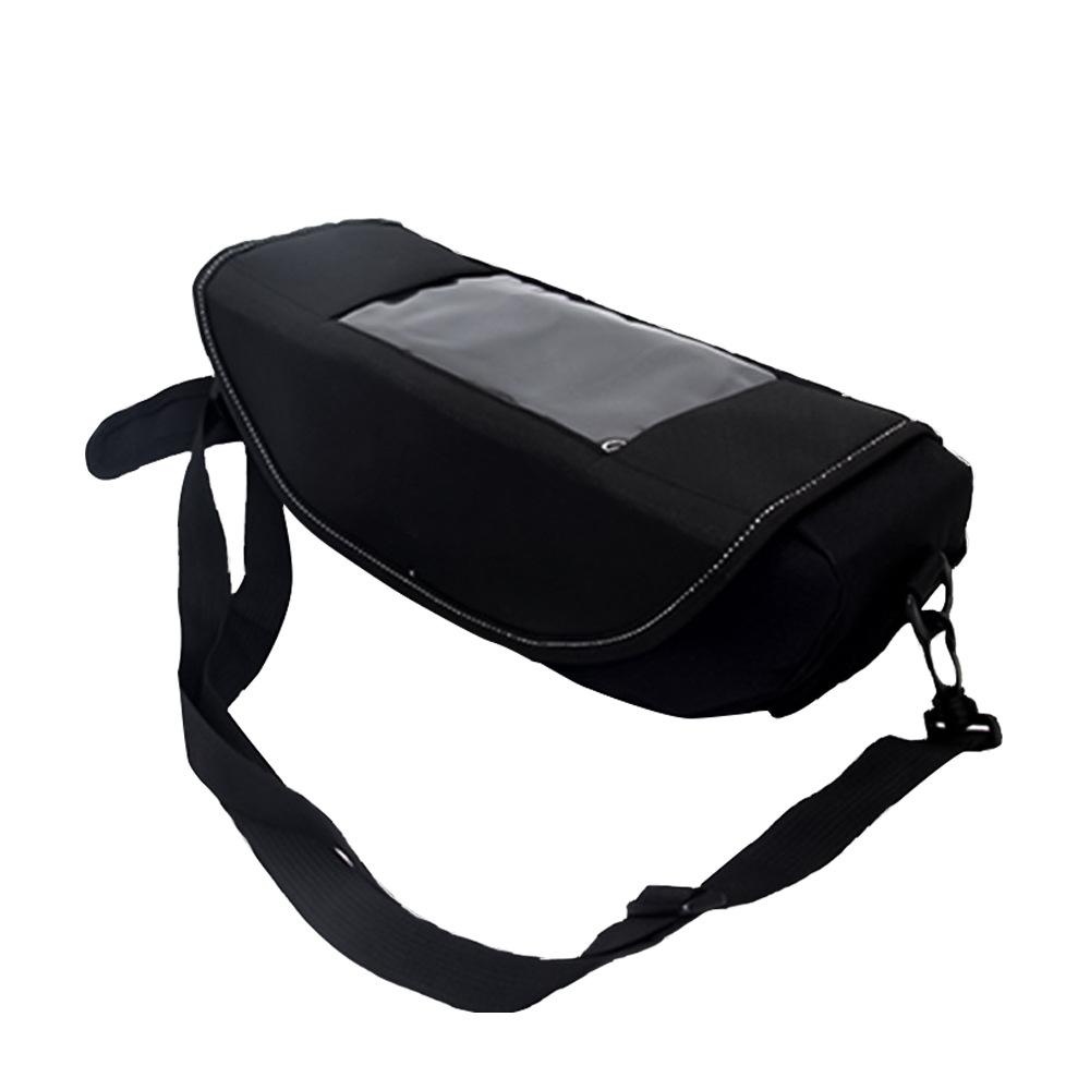 Multi-Function Waterproof Oxford Motorcycle Front Bag Easy Install Handlebar Bag Buckle Headphone Port Durable Riding Accessory Oxford Cloth&Unisex чёрный