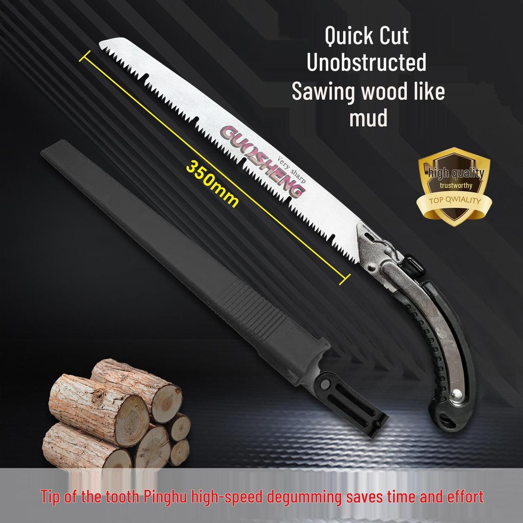 Portable Manganese Steel Hand Saw with Replaceable Blade for Gardening and Woodworking