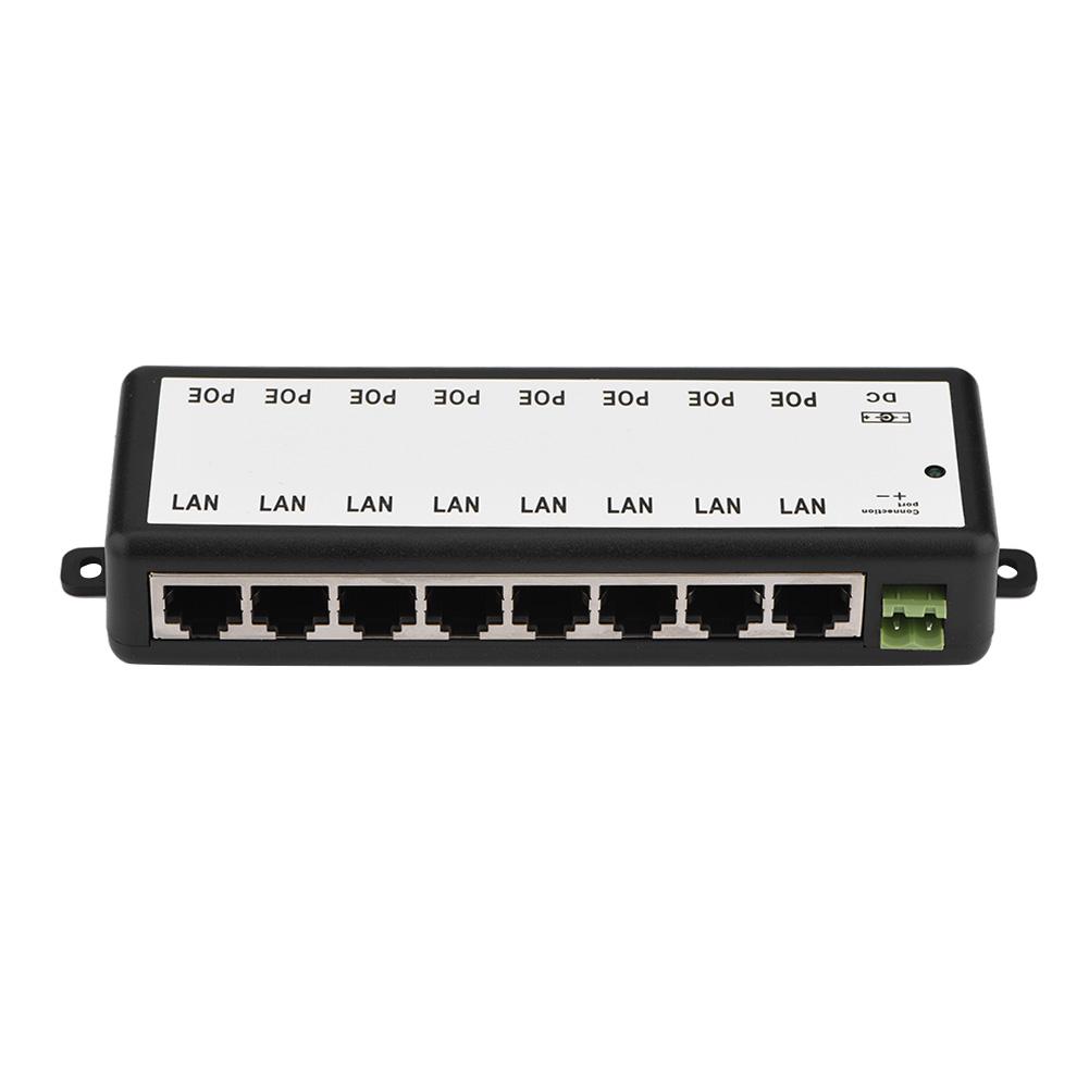 8 Channel POE Power Supply Module POE Injector Ethernet Adapter for  IP Camera 802.3af Device