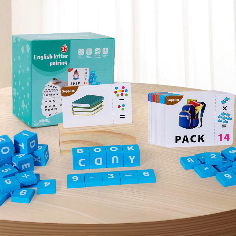 

Children s Wooden Letter & Number Puzzle: Early Education Toy for Spelling, Math, and Building Blocks