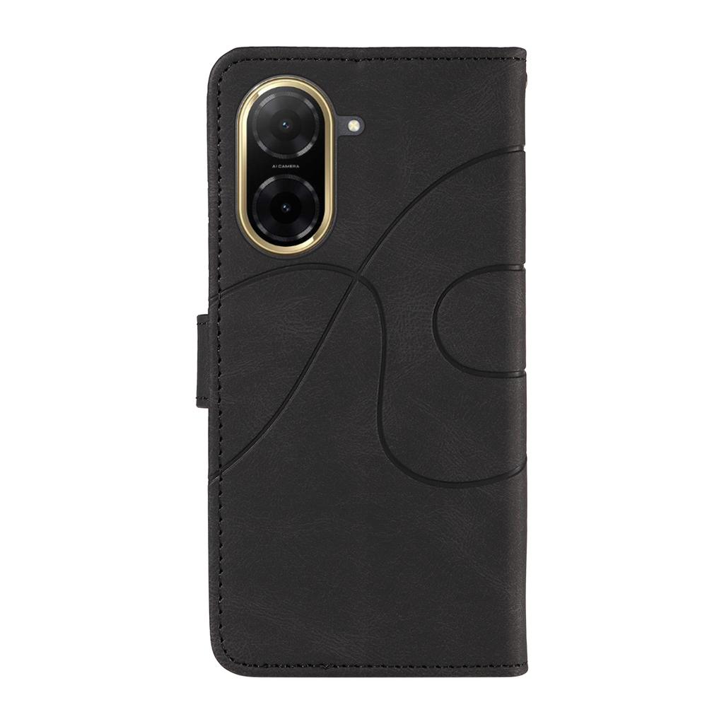 Pro Xiaomi Redmi A5 NFC (173.45*79.35*8.45mm) Kožené pouzdro na peněženku Kryt na telefon Stojánek s designem zakřivených linií
