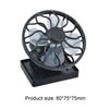 Solar Power Mini Clip Fan Clip on Desk Fan Portable Mini Personal Fan Air Cooling Fan Desktop Fan for Outdoor Camping Hiking