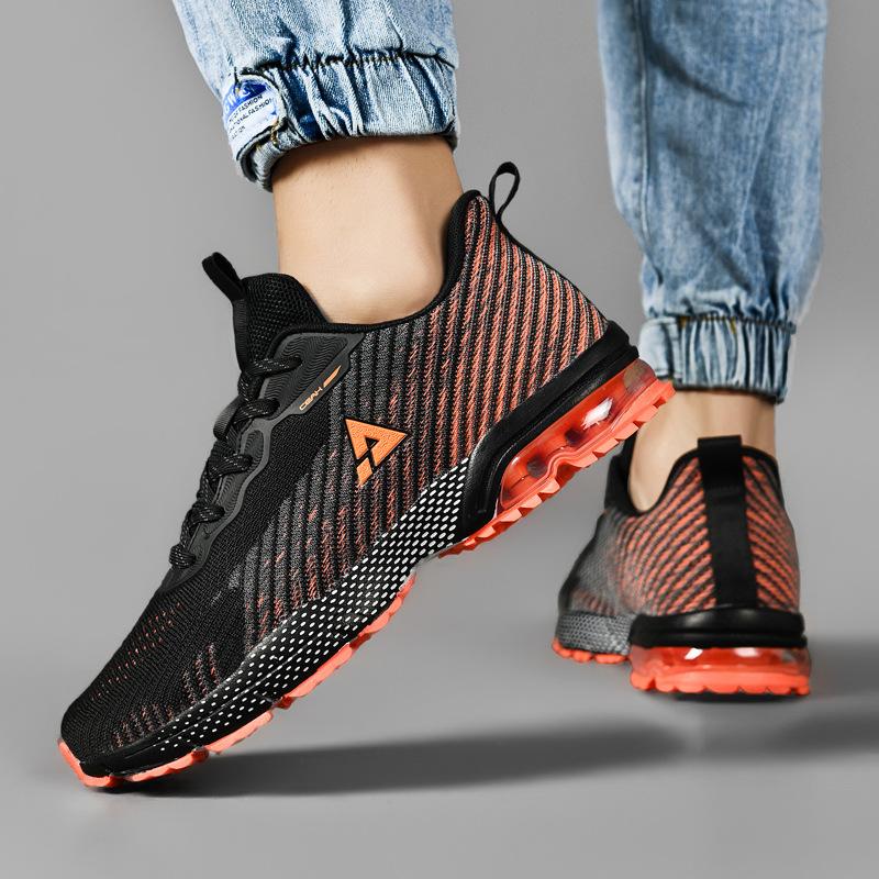 Men's shoes fashion casual sports shoes four seasons new marathon large size running shoes wear-resistant breathable shock-absorbing outdoor shoes
