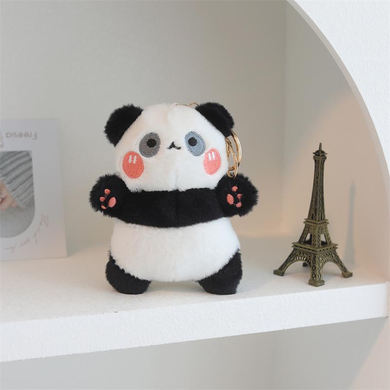 Kawaii Magic Starry Wings Sheep Plushie Colour Wolf Dog Puppy Plushie Pendant Tiger Fox Cat Panda Lamb Small Plush Toy Keychain