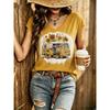 Womens V-Neck Short Sleeve Loose T-Shirt With Colorful Polka Dot Print Casual Oversized Top Daily Wear