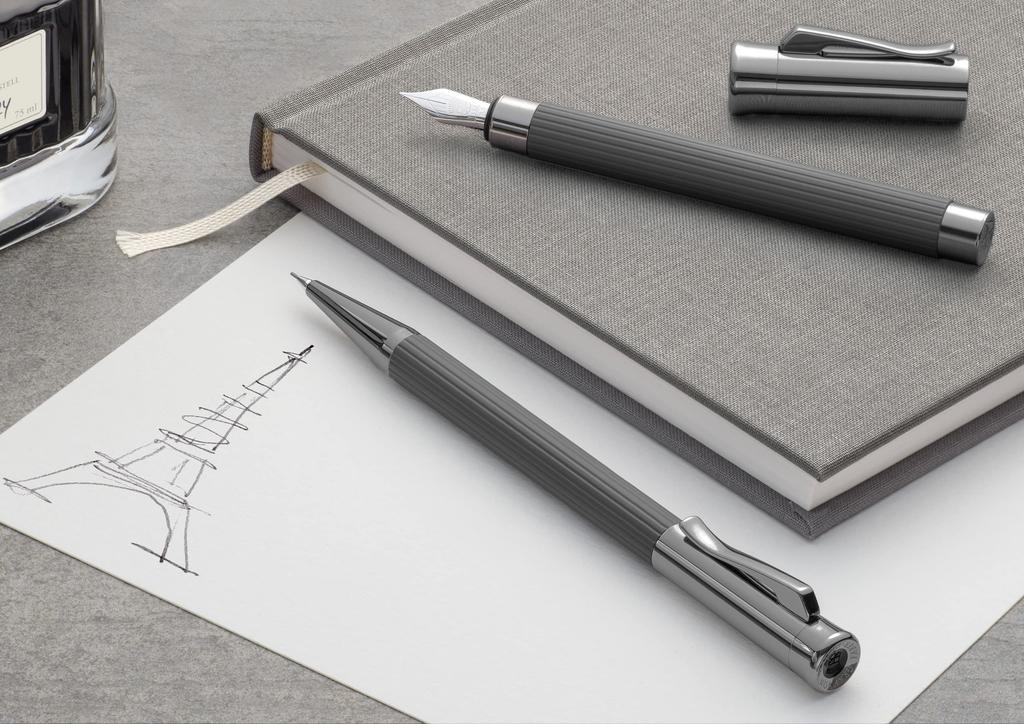 Fountain Fine Nib Tamisio Official Import Faber-Castell Pen, (F), Black, 141501,