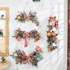 Rattan Christmas Wreath Hanging Ornament for Door & Wall Decoration