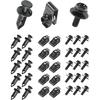 Zlirfy 35PCS Engine Under Cover Splash Shield Guard Body Bolts Screws,Bumper Fender Liner Push Retainer Fastener Rivet Clips,Bumper Clips Extruded