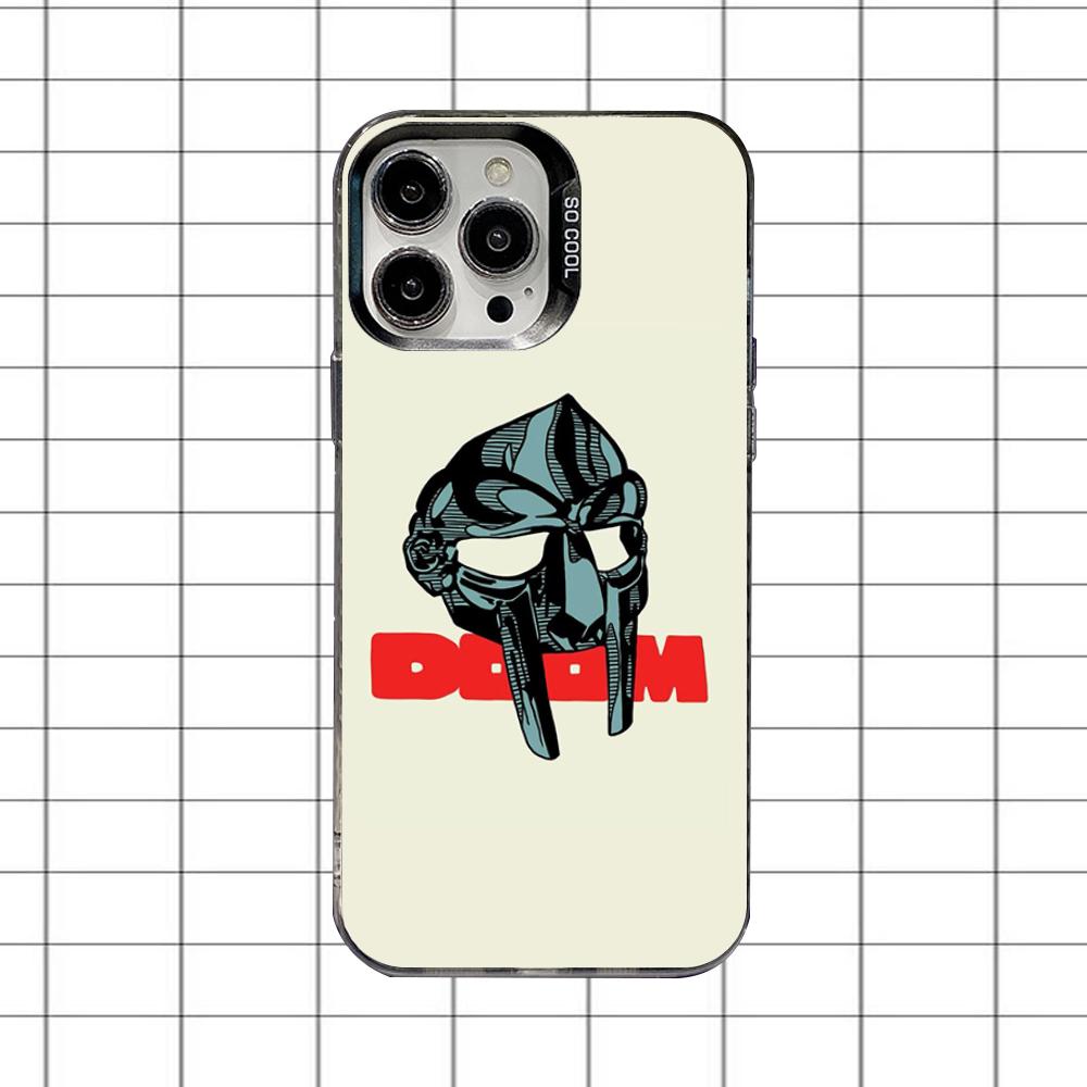 Etui Na Telefon Mf Doom Wielkimi Literami Dla iPhone 16,15,14,13,12,11,8,7,Pro,Max,Plus,Mini,XS,SE Odporne Na Upadki Czarne Matowe Twarde