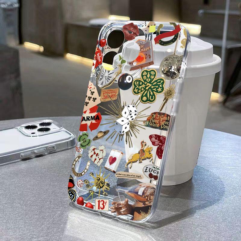 

With Bow Pattern Tramsparent Phone Case For Samsung Galaxy S26 S25 FE S24 Ultra S23 S22 Plus A57 A37 A56 A35 A55 A54 Soft Cover Galaxy A35 5G