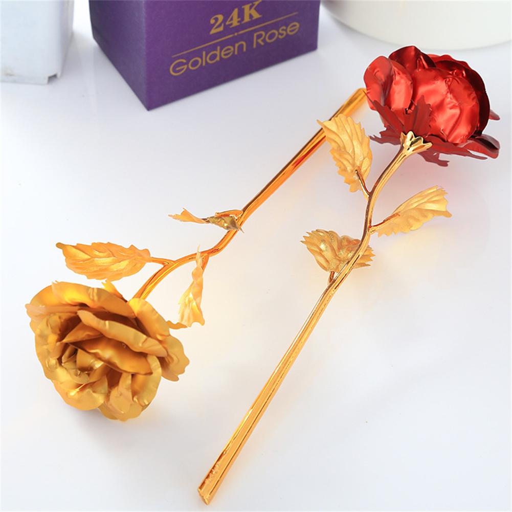 Artificial Rose Artificial Flower Foil Rose For Valentine