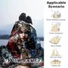 1PC Custom Name Dark Fantasy Portrait Flannel Blanket Versatile,all-season Throw Suitable for the Living Room,bedroom,camping,travel,and Gift