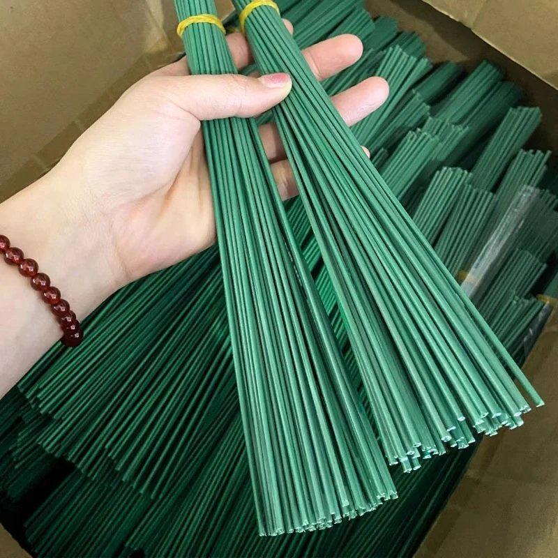 2mm Green Coated DIY Flower Stem Wire for Crafting and Floral Arrangements