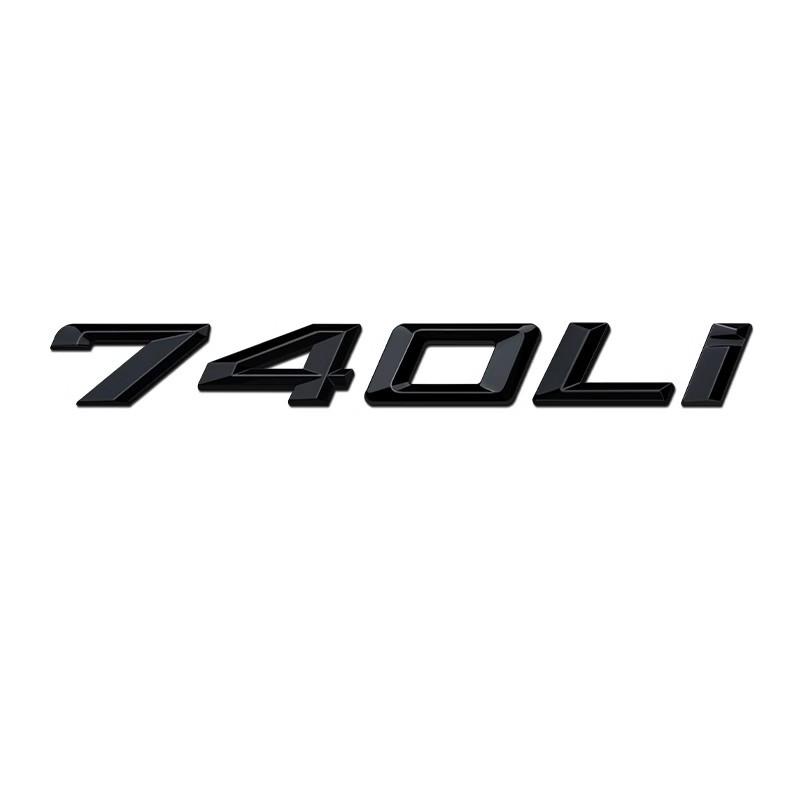 For BMW 7 Series E65 E66 F01 F02 F03 F04 G11 G12 G70 3D Car Tail Trunk Letter car sticker 730Li 740Li 750Li Emblem Sticker