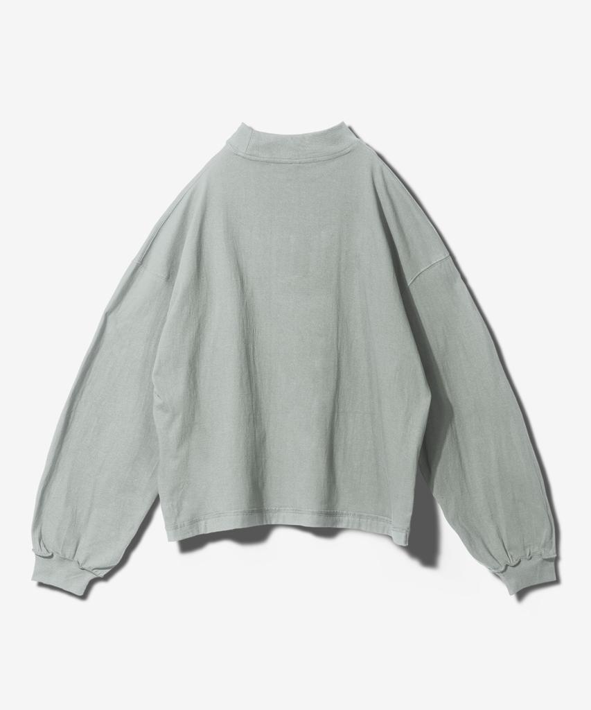 Paensyo 6:19 Cross Mock Neck Long Sleeve - Sage