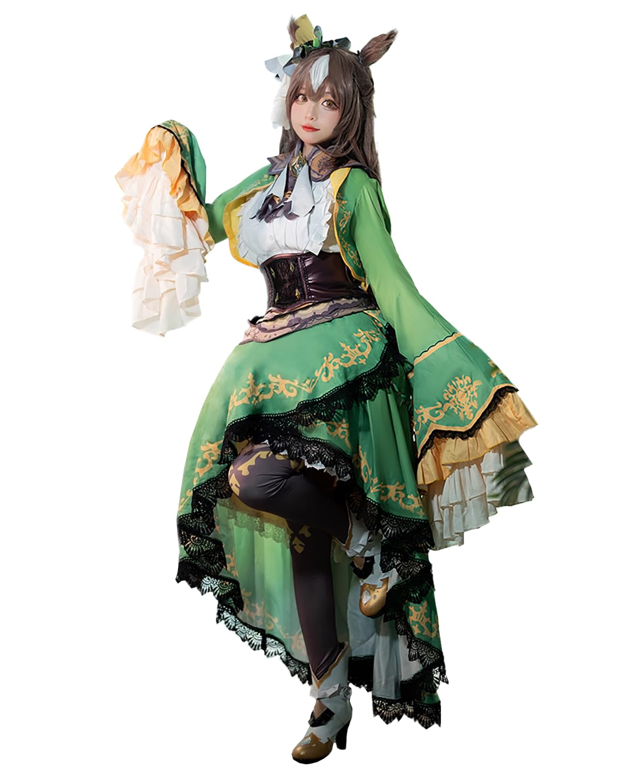 

[Milky Time] Uma Musume Satono Diamond Cosplay Halloween Anime Competition Outfit Costume (Outfit)