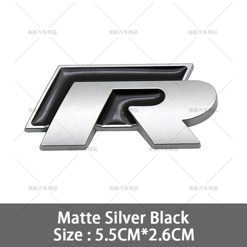 2026 Hot For VOLKSWAGEN VW 3D Metal R Grille Badge Rear Tail Trunk Emblem Decal Stickers For Volkswagen VW Polo Passat Golf Jett