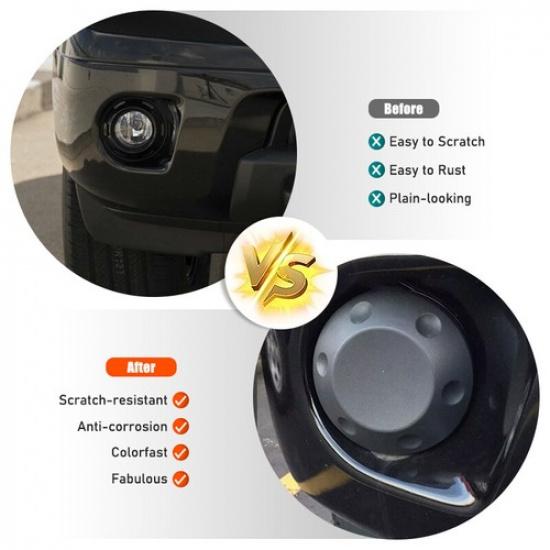 Grey Front Bumper Fog Light Lamp Cover Right=Left For Nissan Frontier D40 13-21