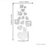 Adesivo da Parete Specchio a Forma di Cuore in PVC Autoadesivo per Decorazione Casa Elegante Adatto per Soggiorno Camera da Letto e Studio