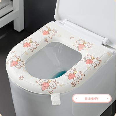 Four Seasons Universal EVA High Foam Toilet Seat Waterproof Wash-free Toilet Seat Cushion (Rabbit)