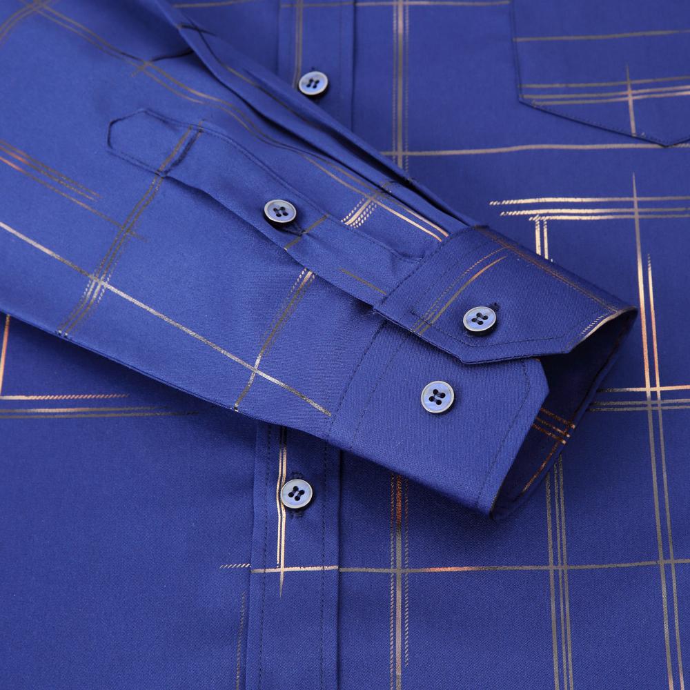 Herren Stilvolles Hemd mit Streifenmuster, Lässiges Atmungsaktives Button-Up Langarmhemd Pflegeleicht für Outdoor-Aktivitäten, Herrenbekleidung