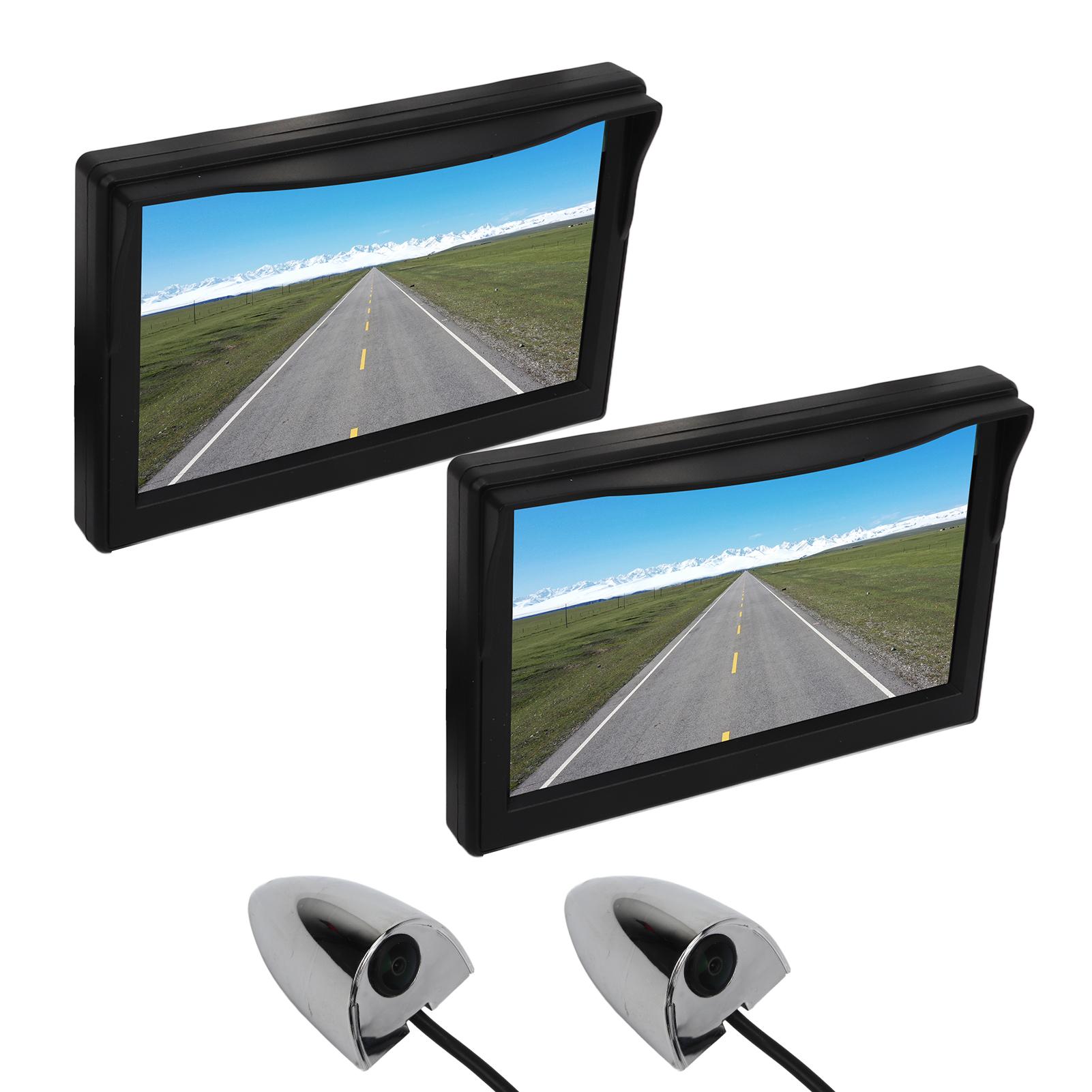 

Камера бокового вида DC12VКомплект системы резервной камеры 24 В 5 дюймов TFT LCD Горизонтальная 87 градусов Вертикальная 62 градуса IP67