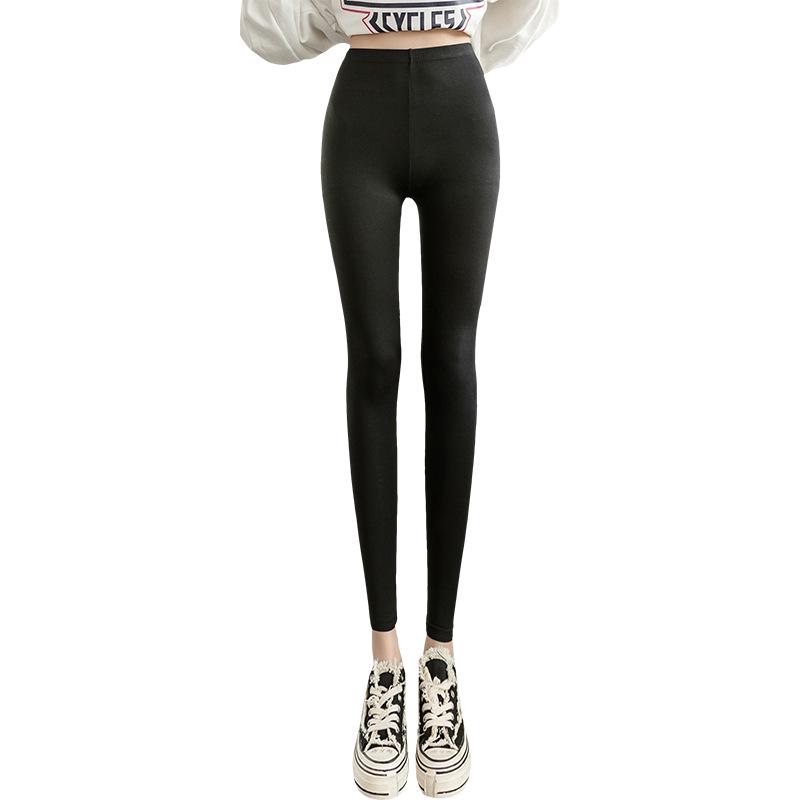 Women's High Waist Slimming Modal Leggings - Thin, Elastic, Plus Size, 9-Point Length for Spring and Autumn