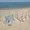 Sports Bag Swimming Fitness Bag Women Handbags PVC Transparent Bag Single Shoulder Bag Storage Bag