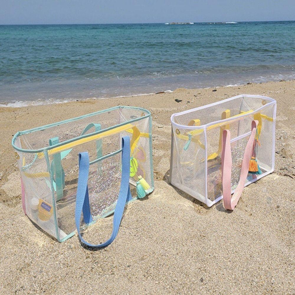 Sports Bag Swimming Fitness Bag Women Handbags PVC Transparent Bag Single Shoulder Bag Storage Bag