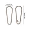 Heavy-Duty Spring Snap Hook Keyring Titanium Keychain Buckles Outdoor Carabiner