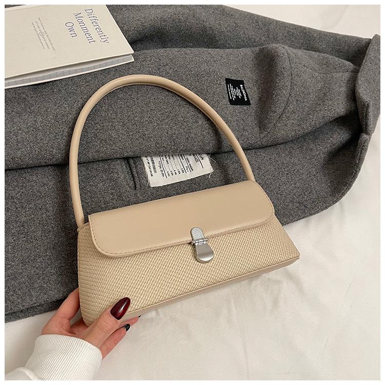 Retro small bag women's 2025 new trendy spring and summer retro French niche high-end single shoulder underarm bag method stick bag