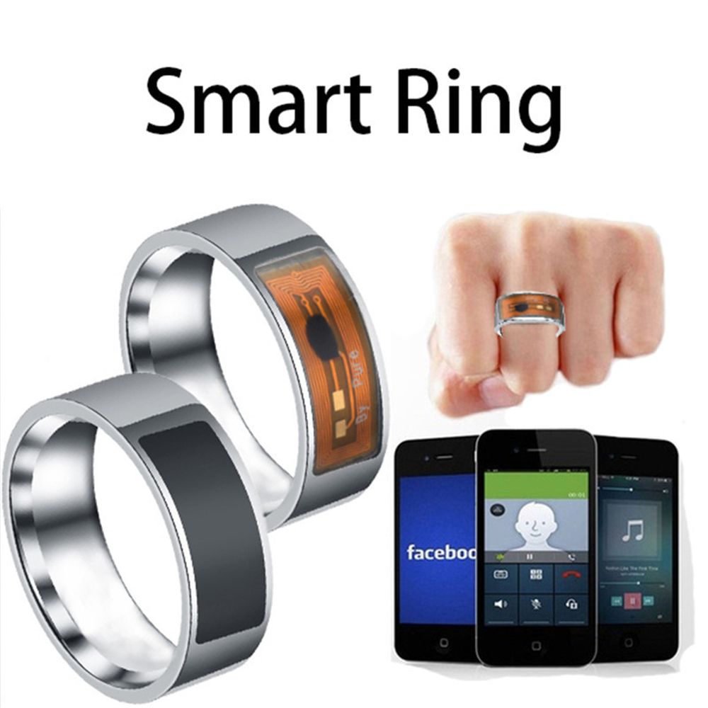 2025 New Fashion Multifunctional Waterproof Technology Wearable Connect Smart NFC Stainless Steel Finger Ring Intelligent
