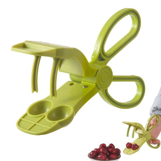 Descaroçador de Cerejas com Cabo Ergonômico Ferramenta Rápida para Descaroçar Frutas Portátil Removedor de Caroços de Cerejas Azeitonas Ferramenta para Remover Caroços Utensílios de Cozinha