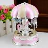 Chrismas Birthday Gift LED Light Merry Go Round Music Box Christmas Birthday Gift Toy Carousel
