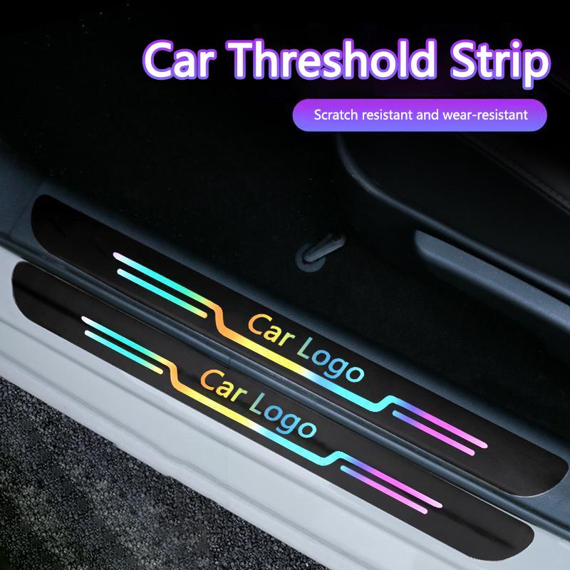 For Audi RS3 Car Threshold Strip Door Pedal Protection Stickers Accessory For Audi A3 A4 B5 B6 A3 8P 8V 8L A5 A6 C6 C5 A1 A7 A8 Q2 Q3 TT RS3