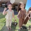 Girls' Floral Summer Set 2025: Casual Top & Loose Long Pants