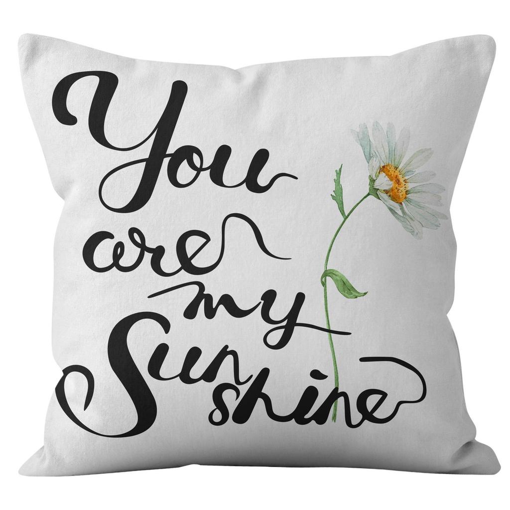 New Small Fresh Daisy Pillowcase, Available Without Pillow Core Home Cushion Cover