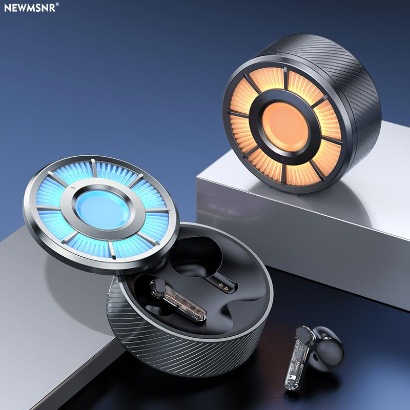 Zinc Alloy Shell RGB Lights Earphones HIFI Sounds Wireless Bluetooth 6.0 In-ear Headphones Stress-relief Headsets Sports Earbuds