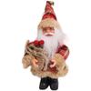 Santa Claus Doll Ornament Standing for Christmas For Home Decoration Window Display Shelf Tabletop Red White Color 19CM Size