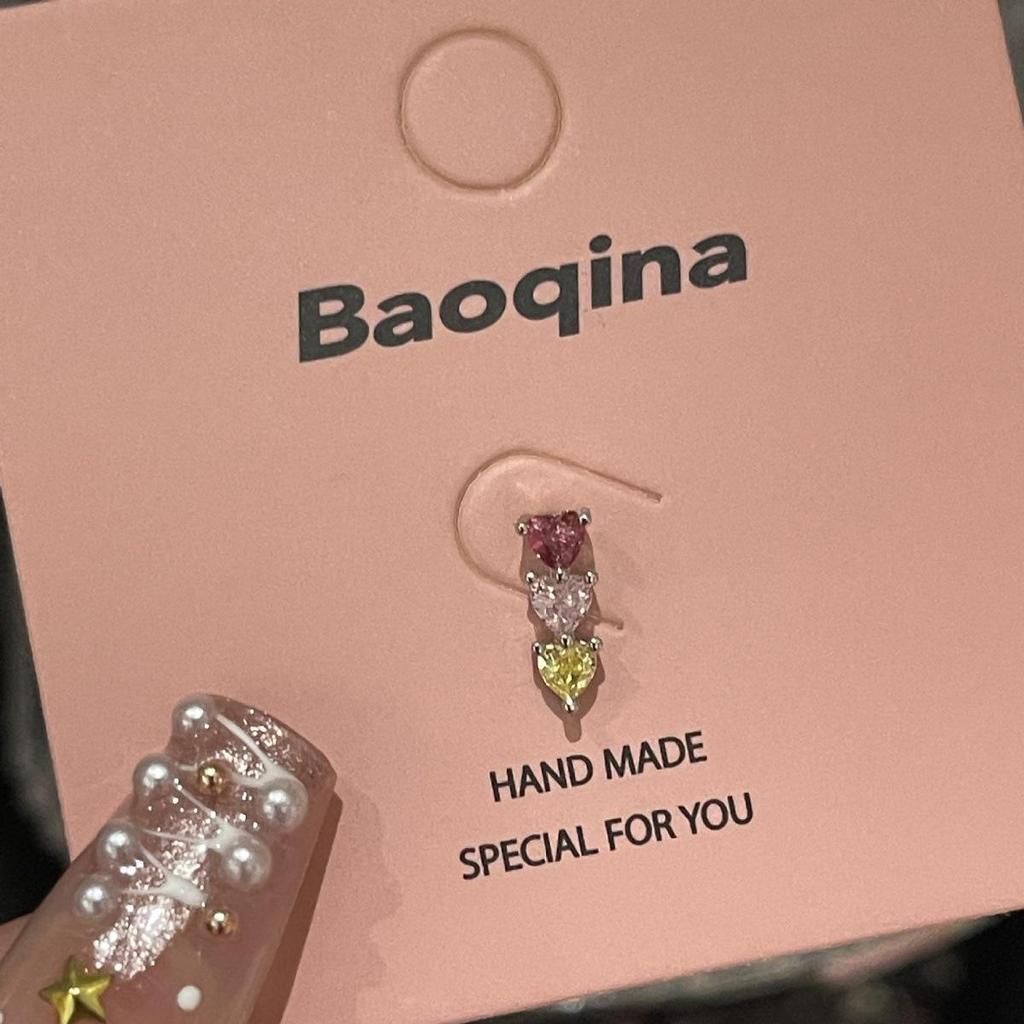 Kolekcja Kolczyków do Chrząstki ze Stali Tytanowej, Przyjaznych dla Snu, z Różowym Cyrkonem