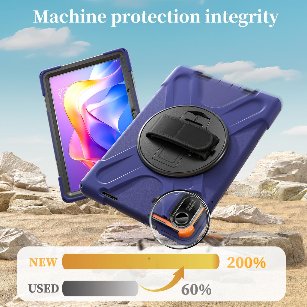 Kickstand Case for iPad 9.7-inch (2018)/(2017)/iPad Pro 9.7 Inch (2016)/iPad Air 2 PC + Silicone