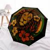 1PC Lion Flowers Automatic Folding Umbrella, Portable & Foldable Design with 8 Ribs, 08