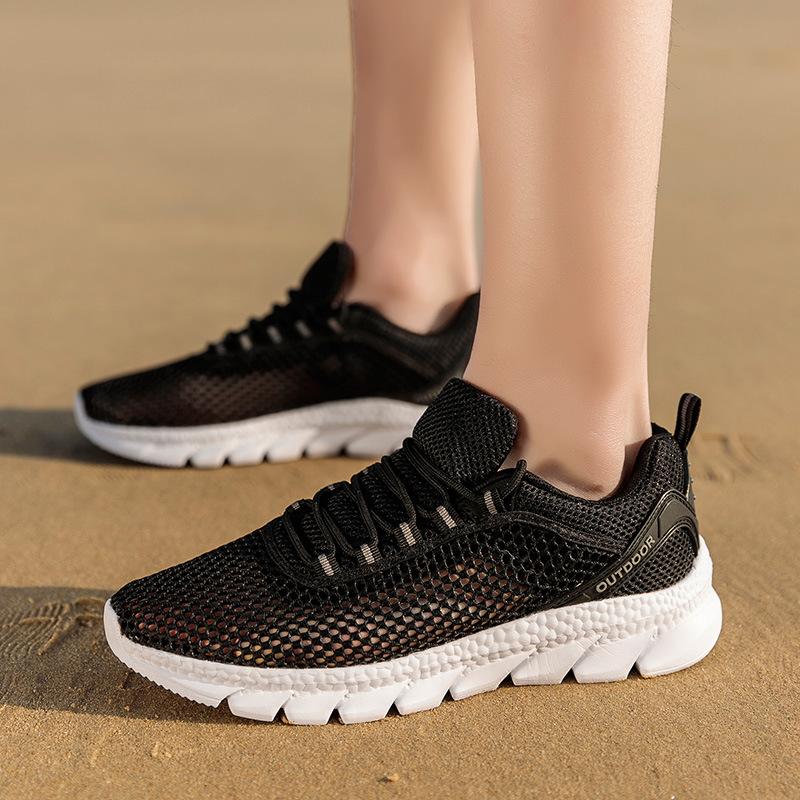 Summer Net Shoes for Men and Women, Couples, Single Mesh, Hollowed Out and Breathable, Wading Shoes, Men's Speed Sales Through Amazon