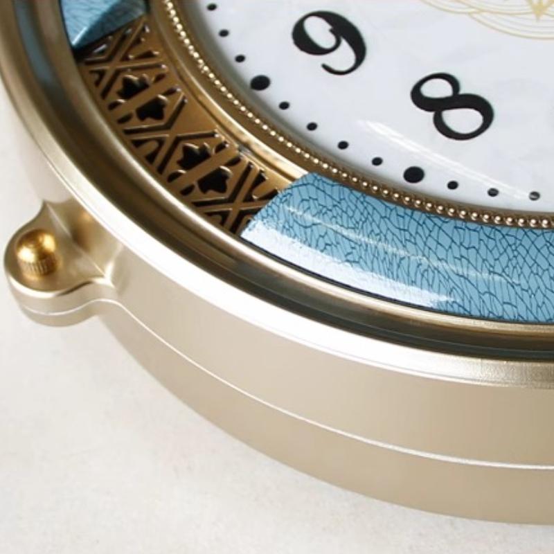 Double-Sided Wall Clock European Style Silent Wall Clock Modern Minimalist Quartz Hanging Clocks Bedroom Decoration Accessory