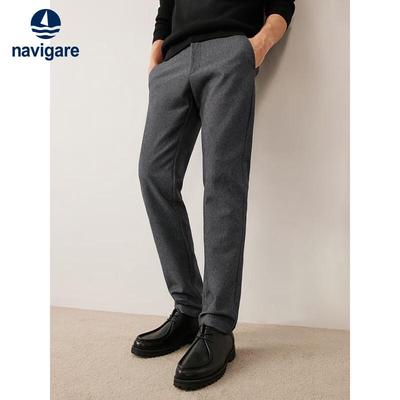 Men's Faux Denim Antibacterial Slim Fit Casual Pants