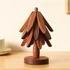 3PackTree Design Placemat Stand Wooden Tripod Decorative Scald-Resistant Heat Resistant Table Mats Coasters Table Top Protectors