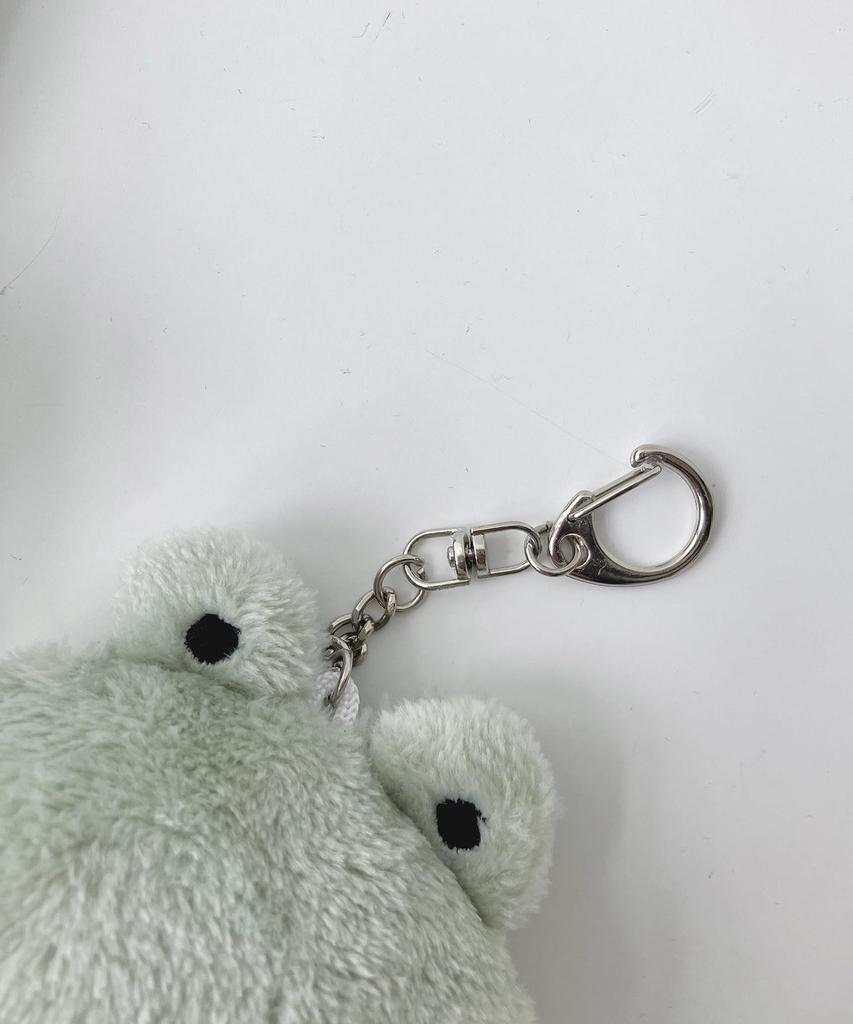 AS KNOW AS plus (ASKNOW AS PLUS) Squishy Animal Keychain, Frog, Cute Animal, Gift, Fluffy Plush Toy, Green