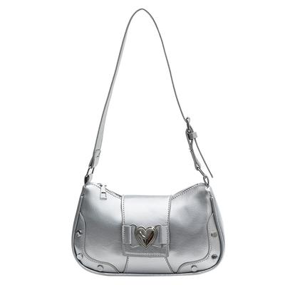 PU Leather Stylish Satchel Bags Waterproof Women Daily Shoulder Bag Large Capacity Y2K Adjustable Strap Travel Bags