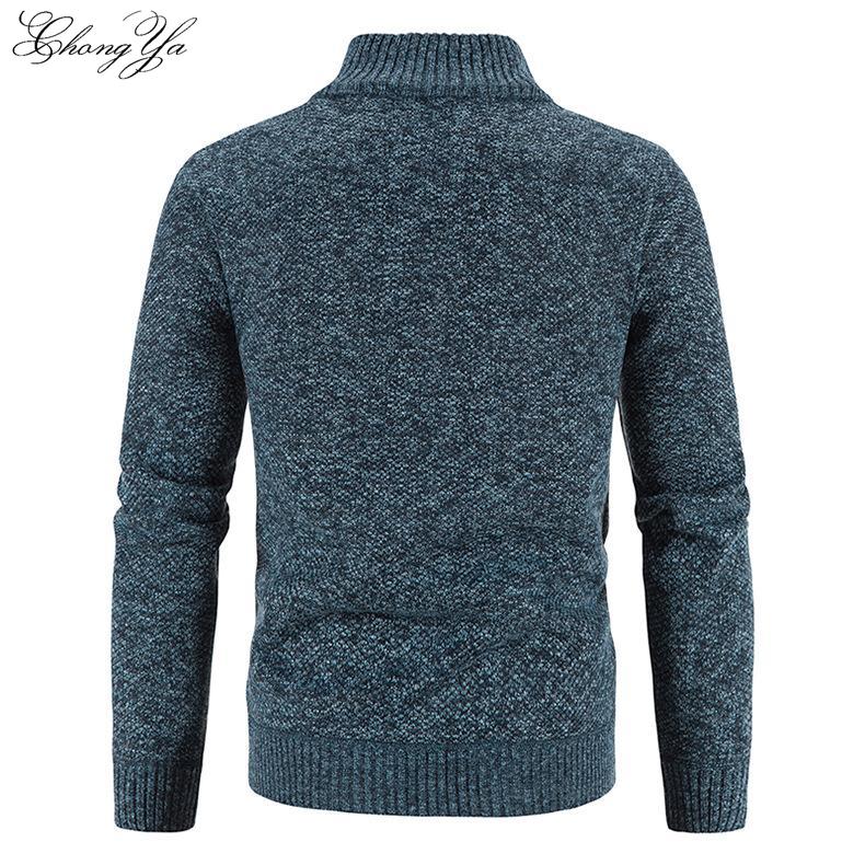 Men's Cardigan Jacket Zipper Knit Shirt Shirt Men's Tops