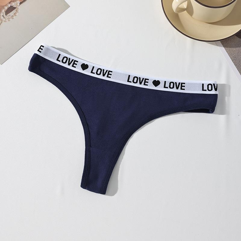 Low Waist Sexy Threaded Panties Sports Yoga Letter Printed Women’s Thong Panties